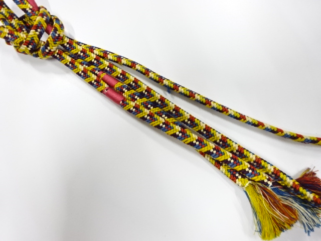 正絹　手組帯締め